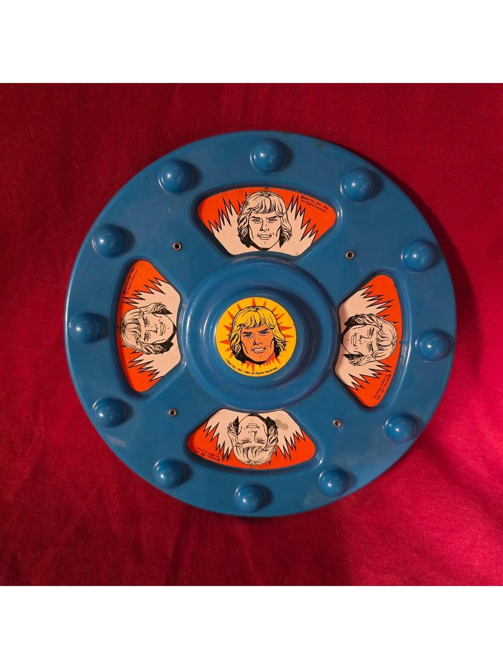 Masters of the Universe SHIELD He-Man MOTU Blue Shield 1985 Mattel H G Toys Inc